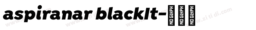 aspiranar blackIt字体转换